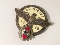 A Nazi Germany 1938 Hitler Youth DAF (Deutsch Argeitsfront/German Labour Front) Gausieger level