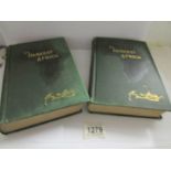 2 volumes of 'In Darkest Africa' by Henry M Stanley with 3 maps,.
