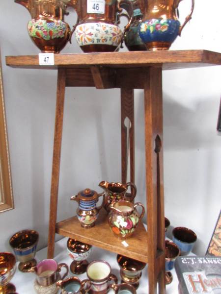 An arts and crafts occasional table.