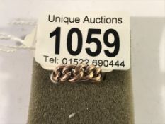 An antique rose gold plaited design ring, Hall marked London 1902, size K half.