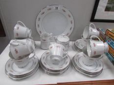 28 pieces of china tea ware.