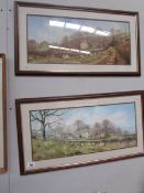 A pair of framed and glazed rural scenes signed Tony Malton.