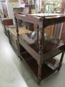 An old mahogany dumb waiter in good clean condition.