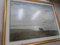 A framed and glazed rural scene signed Coulson.