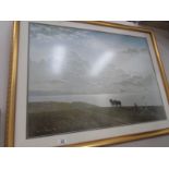 A framed and glazed rural scene signed Coulson.