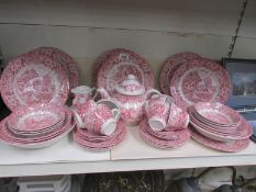 A six piece set of Ironstone Constable series tea ware.