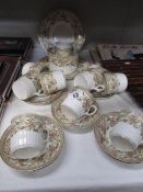 19 pieces of vintage tea ware.