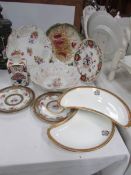 A mixed lot of hand painted and other plates etc.