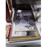 A quantity of books, mainly military and 2 books on Tolkien,.