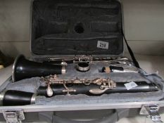 A cased clarinet by Hermes