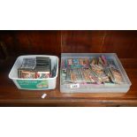 A large collection of Yu-Gi-Oh, Magic the Gathering and Duel Master cards.