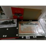 A photograph album containing photo's, ephemera, old railway company share certificates etc,