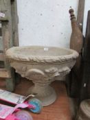 A garden urn.