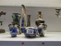 A mixed lot of stoneware and china including Royal Doulton, all a/f.