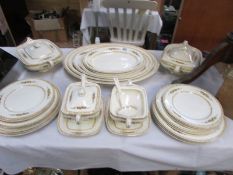Approximately 32 pieces of Meakin dinner ware.