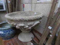 A garden urn.