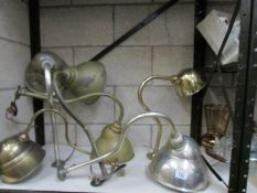 6 vintage shop sign wall lights.