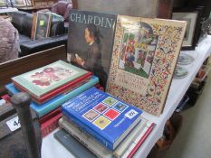 A collection of art and photographic books including Lowry, Lichfield etc.