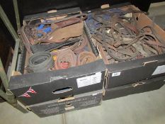 4 boxes of horse tack etc.