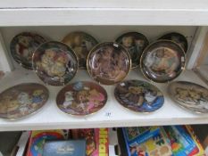 A collection of Franklin mint limited edition Teddy bear collector's plates by Sue Willis.