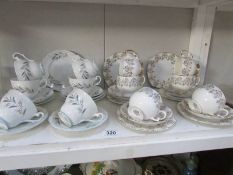 2 part china tea sets.