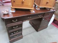 A double pedestal desk.