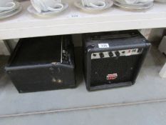 2 amplifiers - Squire 15 and Brand X-10.