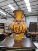 A large pottery vase.