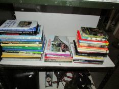 Approximately 35 books on railways/trains/locomotives etc.