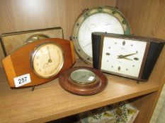 5 old clocks.