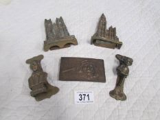 A Brussell's, Antwerp Cathedral and Lincoln Imp doorknockers etc.