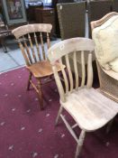 2 kitchen chairs,