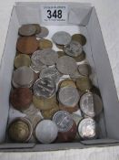 A small quantity of foreign coins.