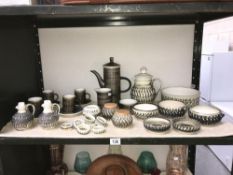 A quantity of Chillington Bristow Devon pottery ware and Cinque Ports Rye Pottery coffee set.