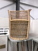 A Wicker chair.