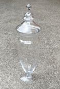Large early 20th Century Glass chemists jar,
