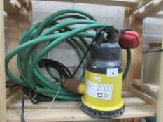 A 'Sub 2000' submersible electric water pump.