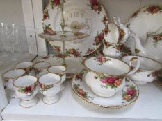 Approximately 60 pieces of Royal Albert Old Country Roses tea and dinnerware including tureens,