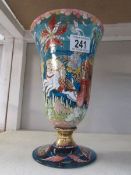 A superb quality hand enamelled glass vase (possibly Russian in origin).