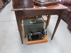 A mahogany table.