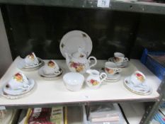 A china tea set.