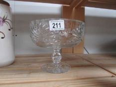 A Royal Doulton cut glass fruit bowl.