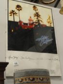 A limited edition Hotel California poster.