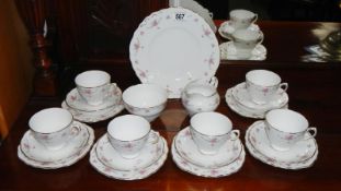 A Royal Osbourne tea set.