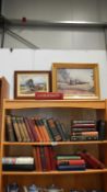 2 shelves of books including Winston Churchill,