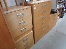 A 6 drawer chest, a 4 drawer chest and 2 bedsides.