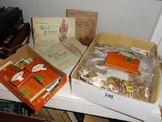 A quantity of cigarette cards, tea cards, cigar cards and cigar bands.