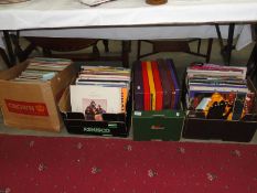 4 boxes of LP and 12" single records.