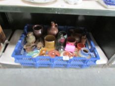 A box of miscellaneous pottery etc, some a/f.