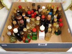 A large quantity of miniatures with contents.